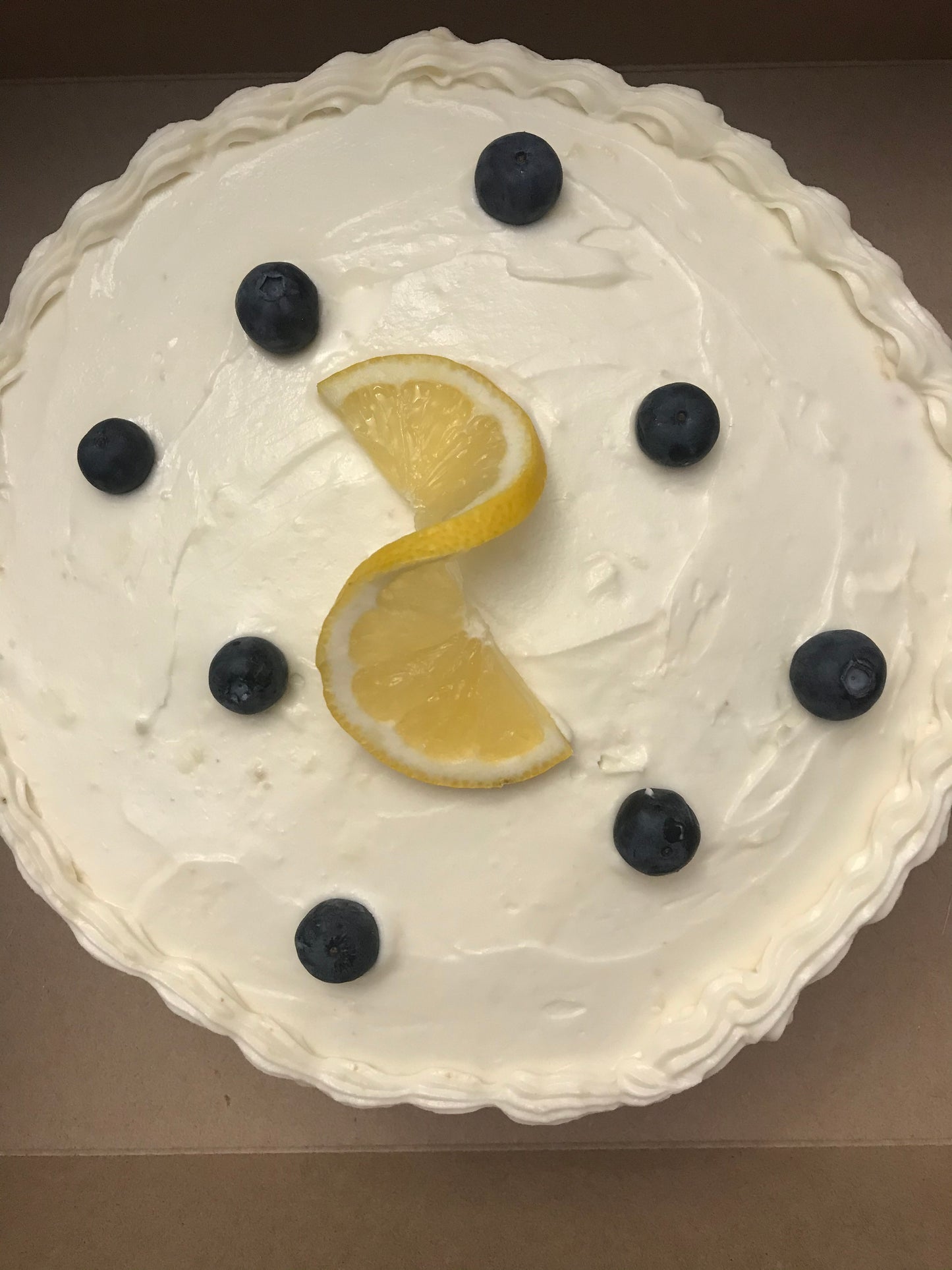 Lemon Blueberry Cake with Cream Cheese Frosting