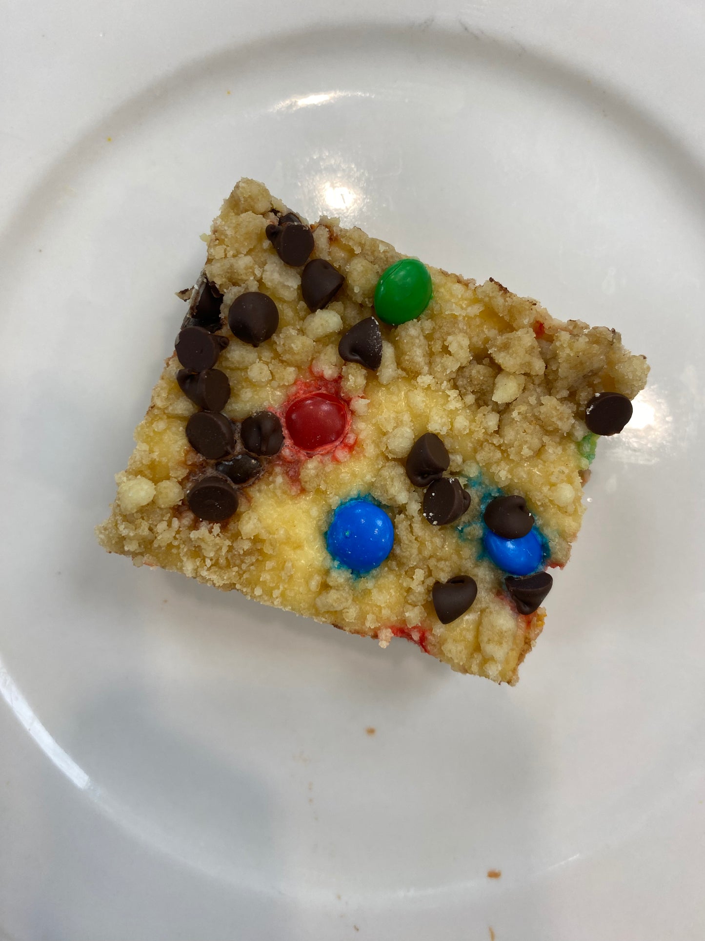 M&M Cheesecake Bars