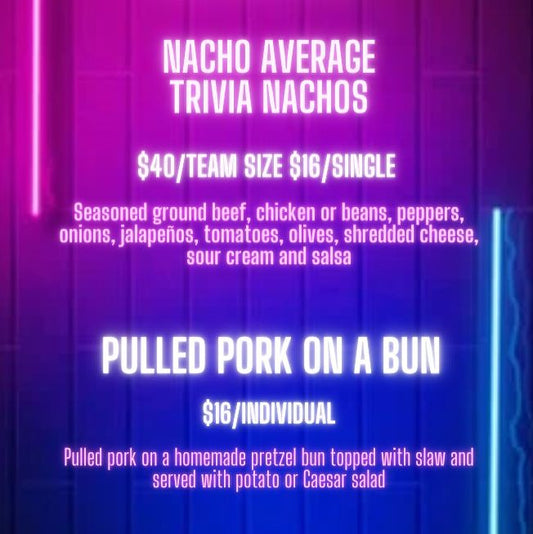Trivia Night: MENU (Holiday Edition) - 7 Nov 2025
