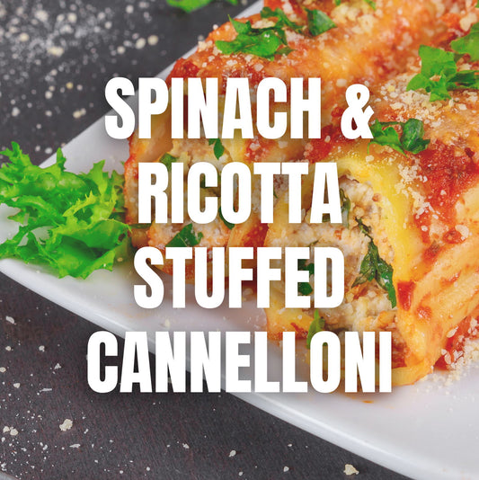 Spinach and Ricotta stuffed Cannelloni - August Monthly Meal - 21 Aug 2026
