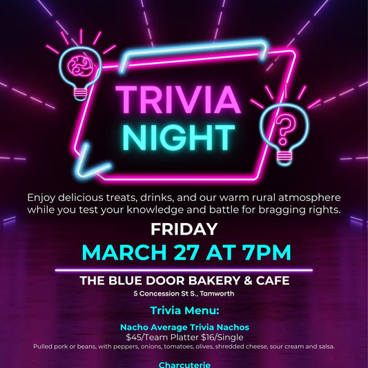 Trivia Night! March Edition - 27 Mar 2026